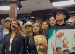 Grecia Quiroz rinde protesta como alcaldesa de Uruapan tras el asesinato de Carlos Manzo