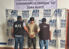 Fiscalía de Oaxaca captura a A.H.G., alias “El Tech” por homicidio con arma de fuego cometido al interior de una vivienda en el Istmo de Tehuantepec