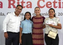 EL OBJETIVO ES QUE LAS FAMILIAS TENGAN LO INDISPENSABLE PARA LLEVAR A SUS HIJOS A LA ESCUELA: PRESIDENTA CLAUDIA SHEINBAUM ENTREGA BECA RITA CETINA EN TAPACHULA